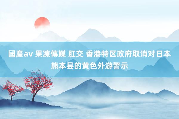 國產av 果凍傳媒 肛交 香港特区政府取消对日本熊本县的黄色外游警示