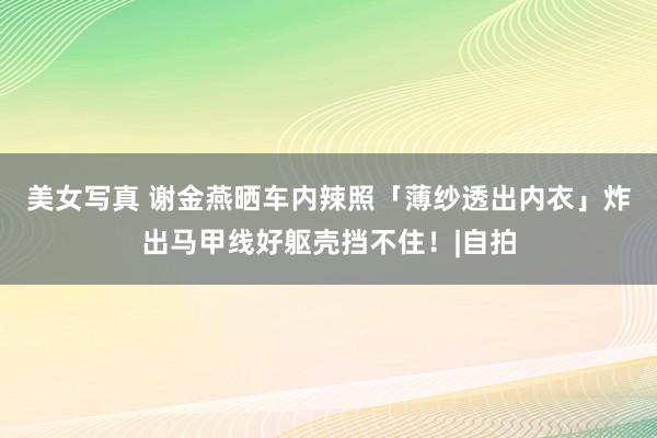 美女写真 谢金燕晒车内辣照「薄纱透出内衣」 炸出马甲线好躯壳挡不住!|自拍
