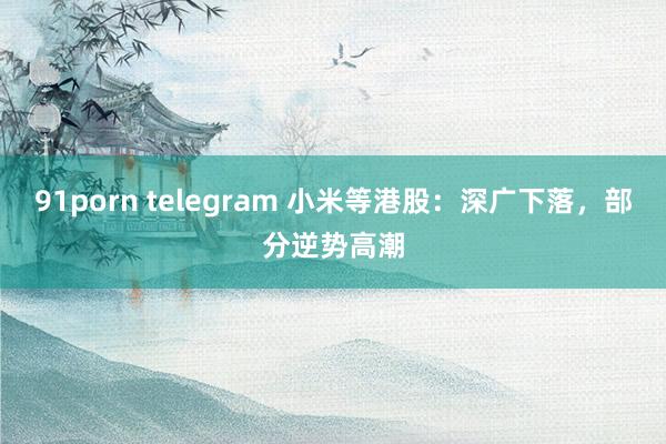 91porn telegram 小米等港股：深广下落，部分逆势高潮